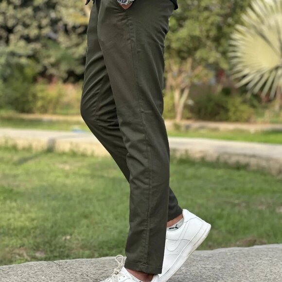 H&M Straight Men's Green Pants - Picture 7 of 8